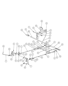 Brake Assembly Diagram and Parts List for M54-KW (53BB5DBW150-23-HP)(2003 1/2) Cub Cadet Lawn Tractor